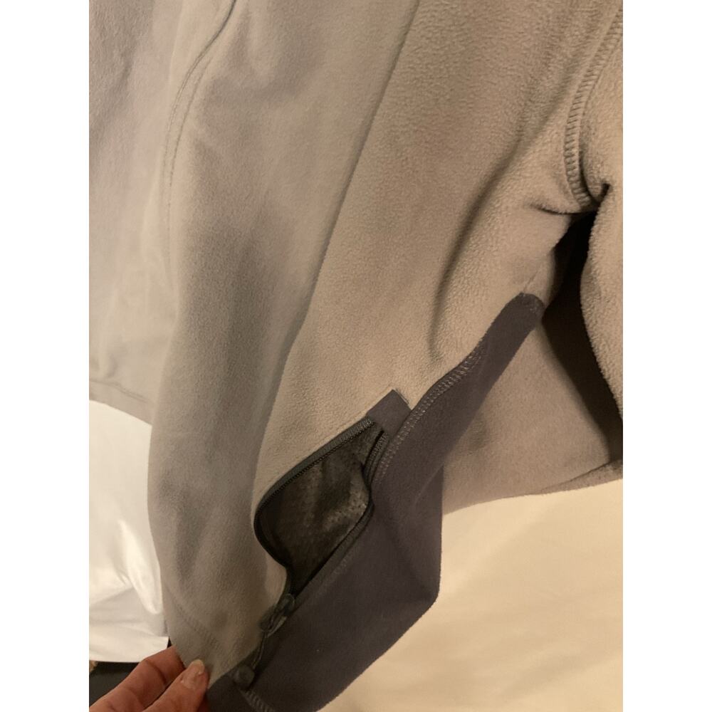 The North Face WindWall Jacket Men’s L Gray Black Full Zip Fleece - Picture 7 of 10